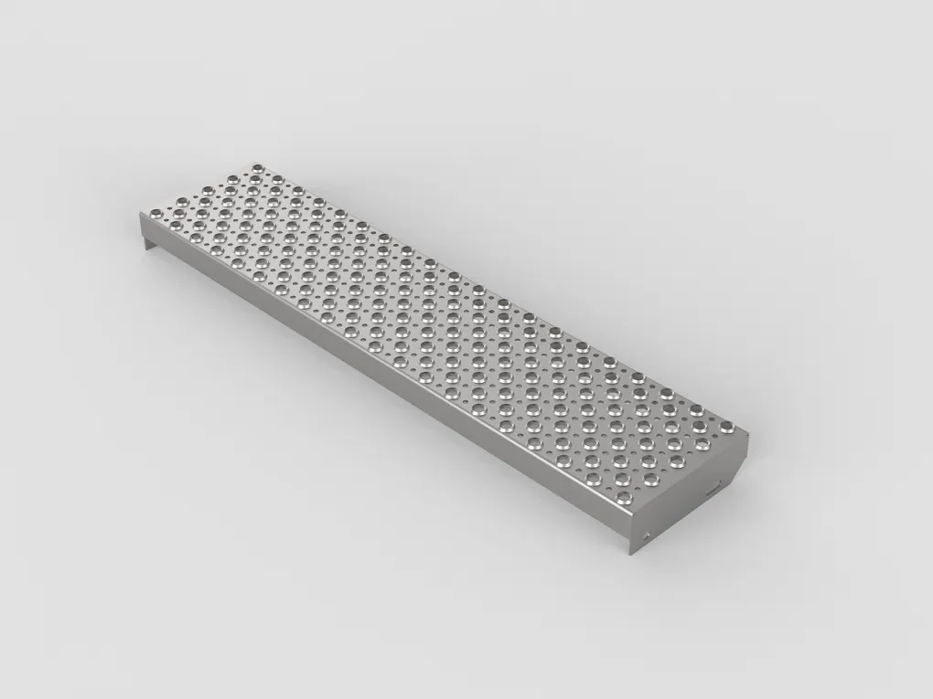 Voorraadlijst - Geperforeerd paneel traptrede